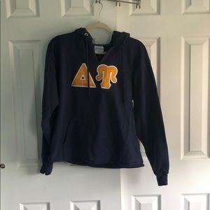 Cropped Navy DU Sweatshirt